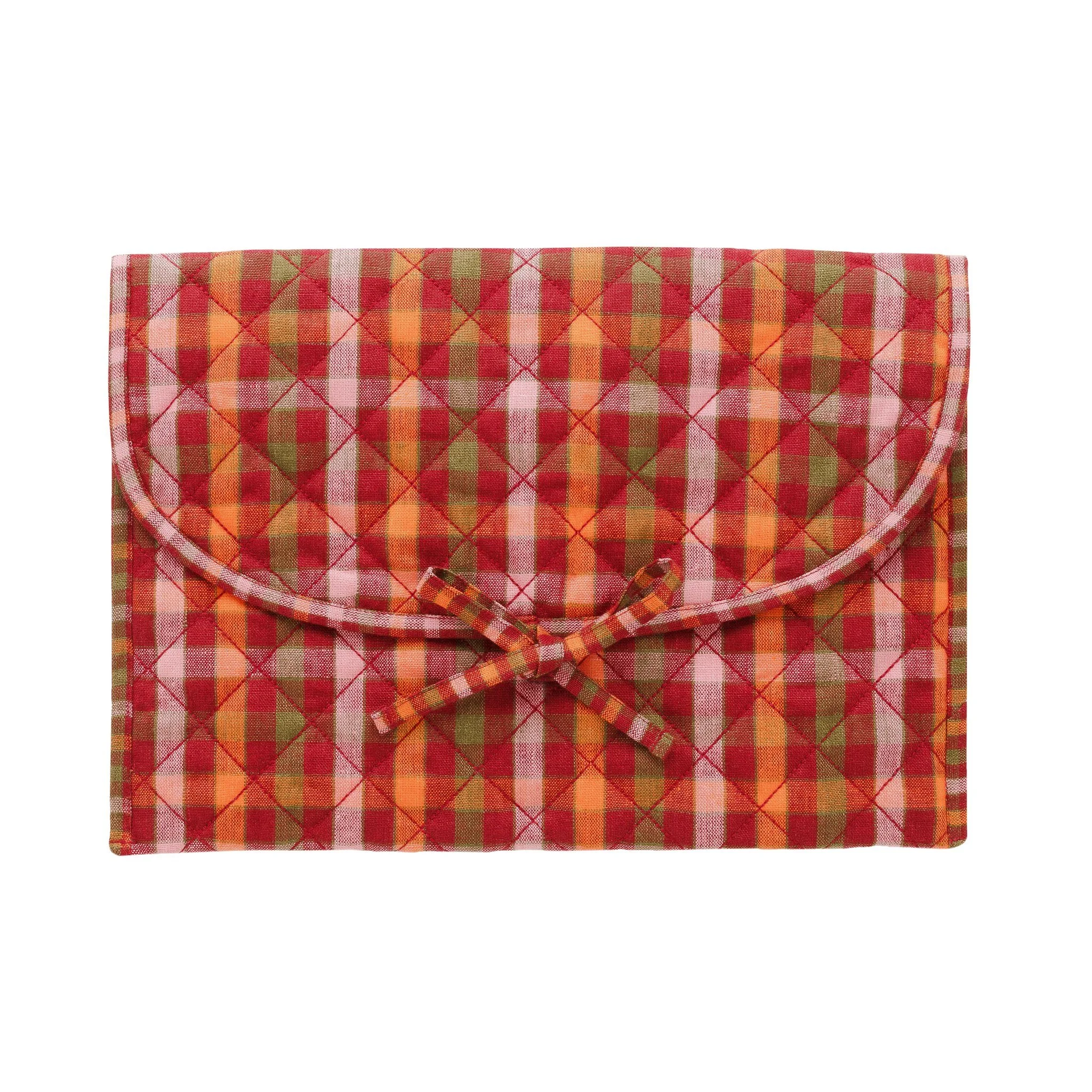 Luumu check quilted laptop case