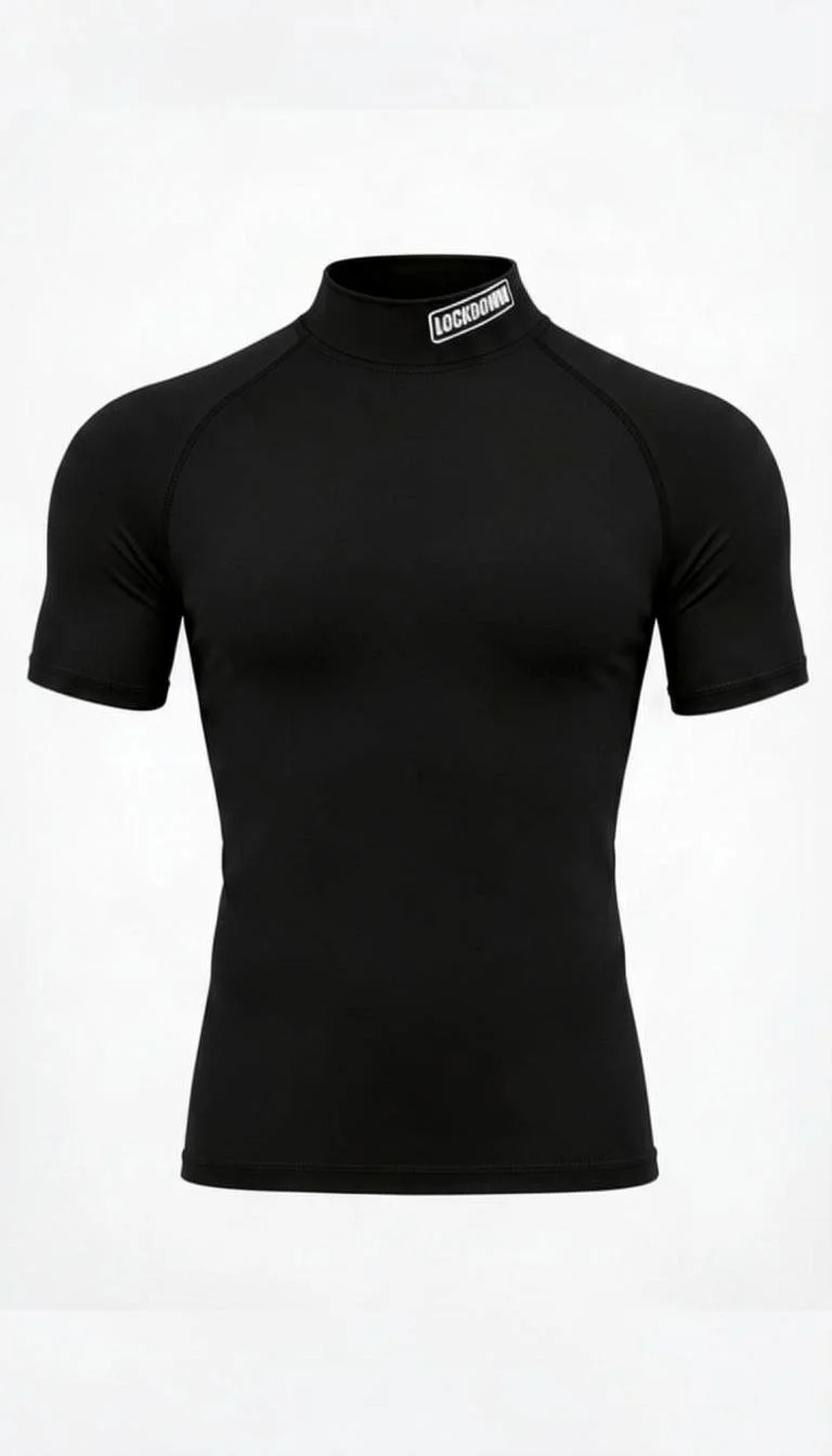 LockDownD Turtleneck Compression Shirt black