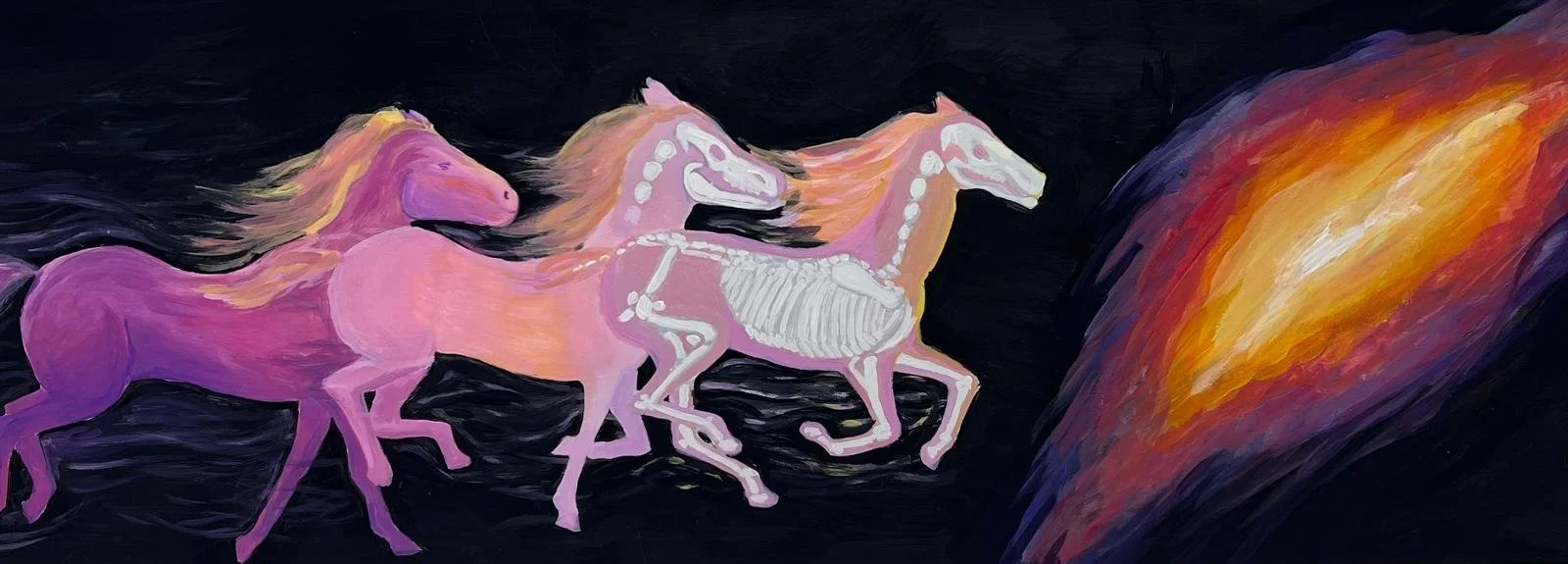 Horses Painting by Art with Isha