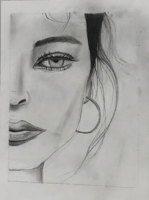 Face drawing- Art with Isha
