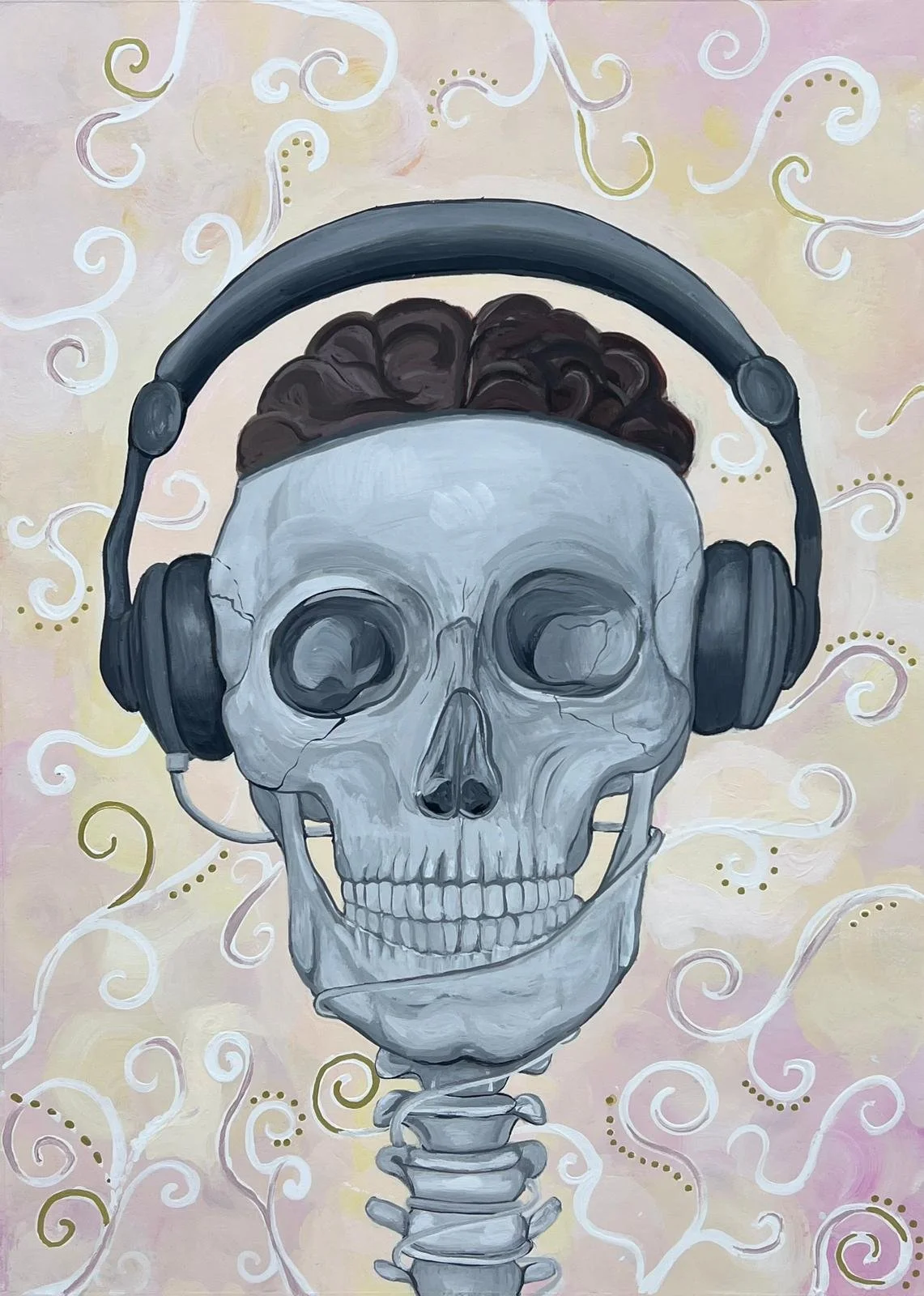 Skull painting- ArtwithIsha