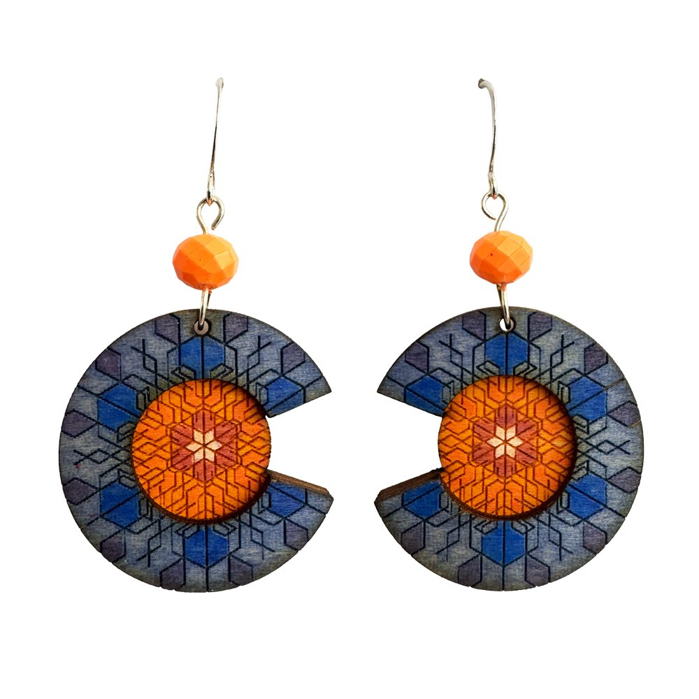 Snowflake Sacred Geometry Earrings