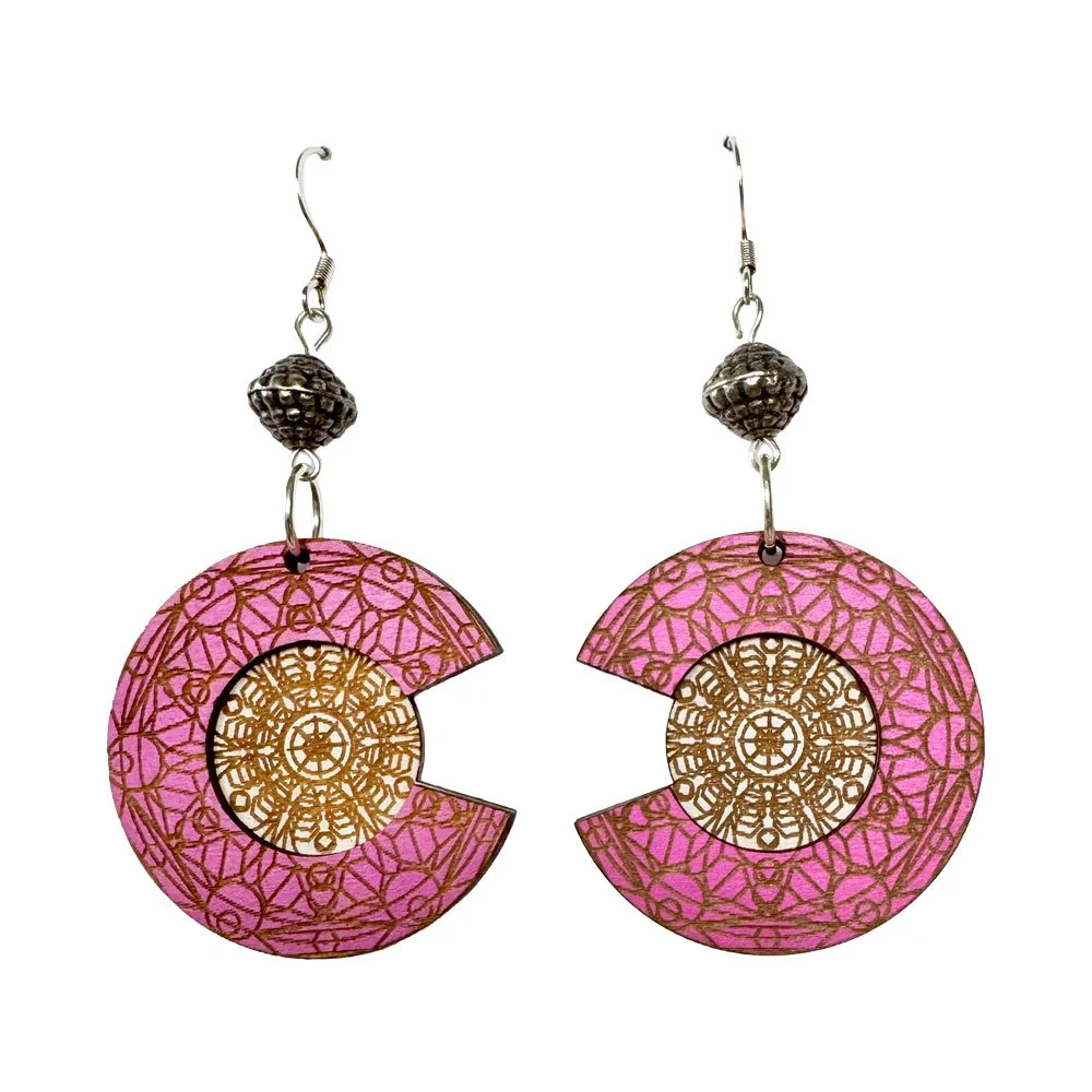 Soft & Radiant Sacred Geometry Earrings