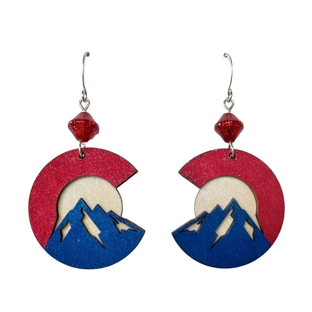 Sparkling Mountain Peak Earrings
