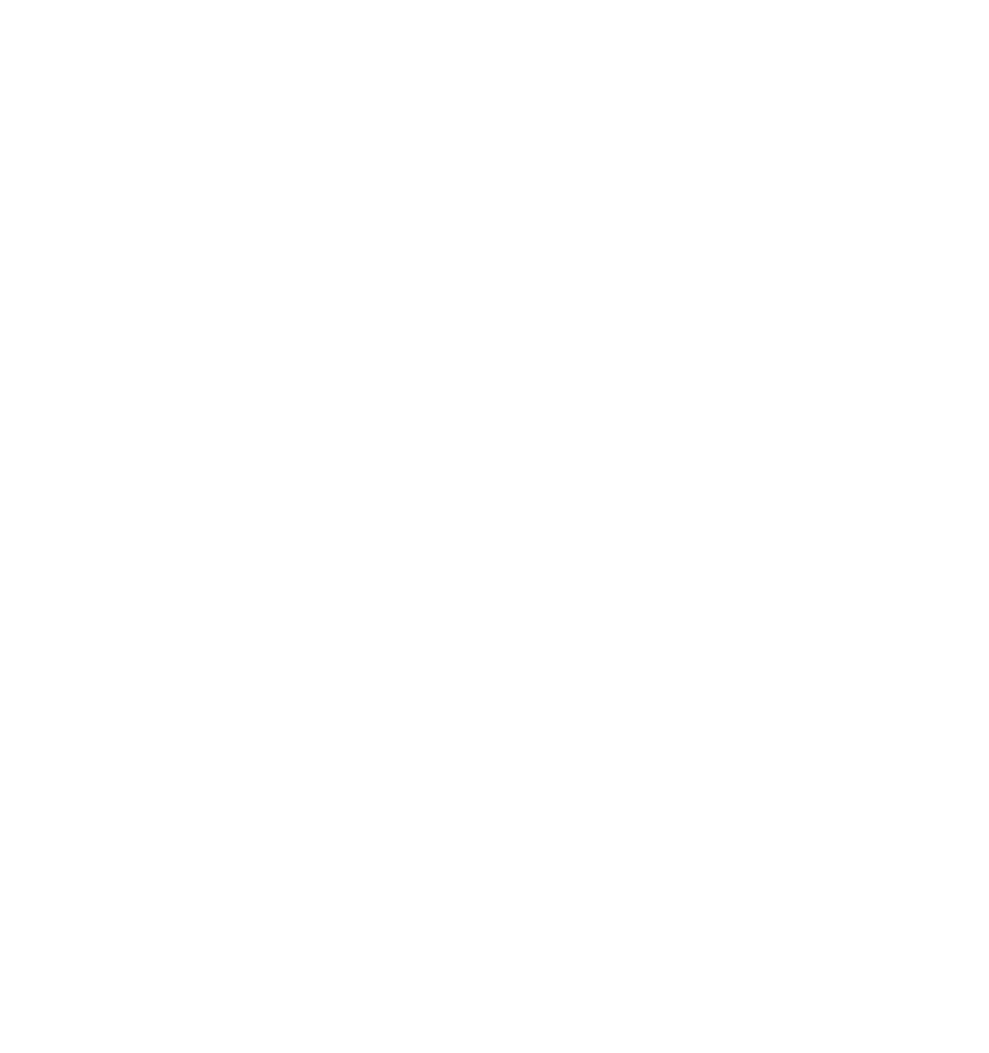 Outline of a paw print with a heart shape inside the pad, on a black background.