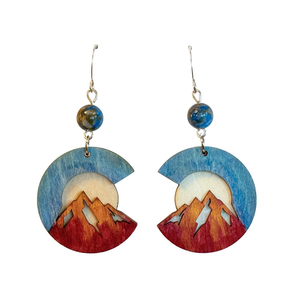 Fire & Ice Peak Earrings