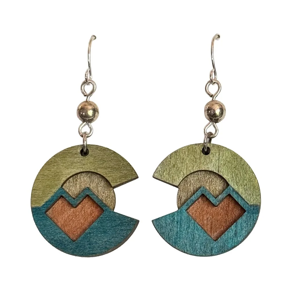 Metallic Magic Love Earrings