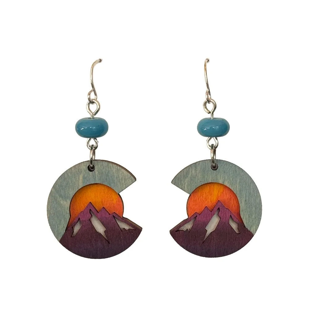 Electric Sky Peak Earrings