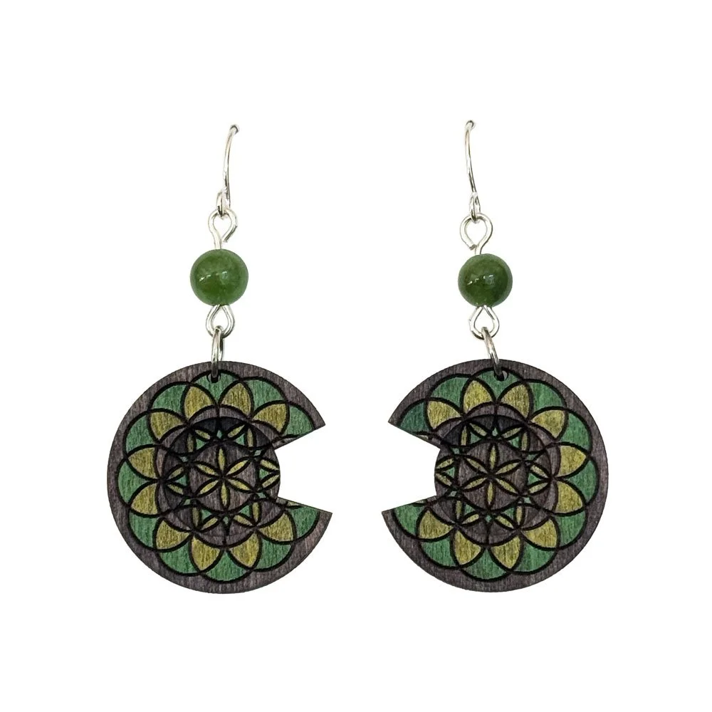 Gilded Grove Mandala Earrings
