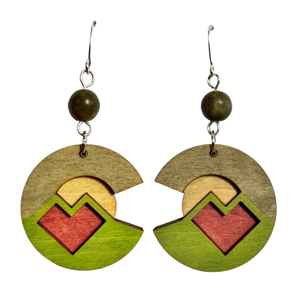 Earthsong Heart Earrings