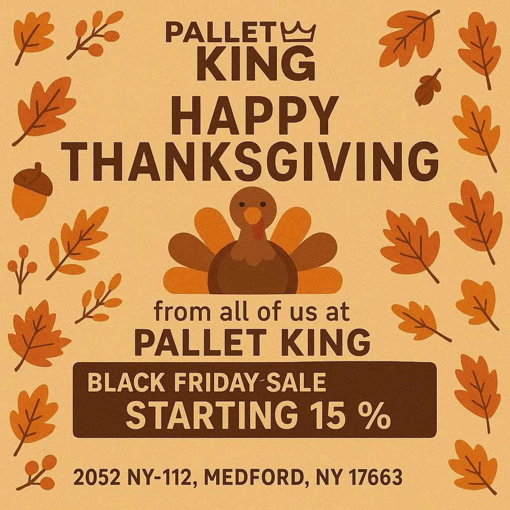 Feeling extra thankful this year for all of our amazing customers 🧡🦃
From all of us at Pallet King, we wish you and your family a Happy Thanksgiving!

After the turkey naps&hellip; come save with us!
🛒 Black Friday Weekend Sale
📅 Friday, 11/28 - 