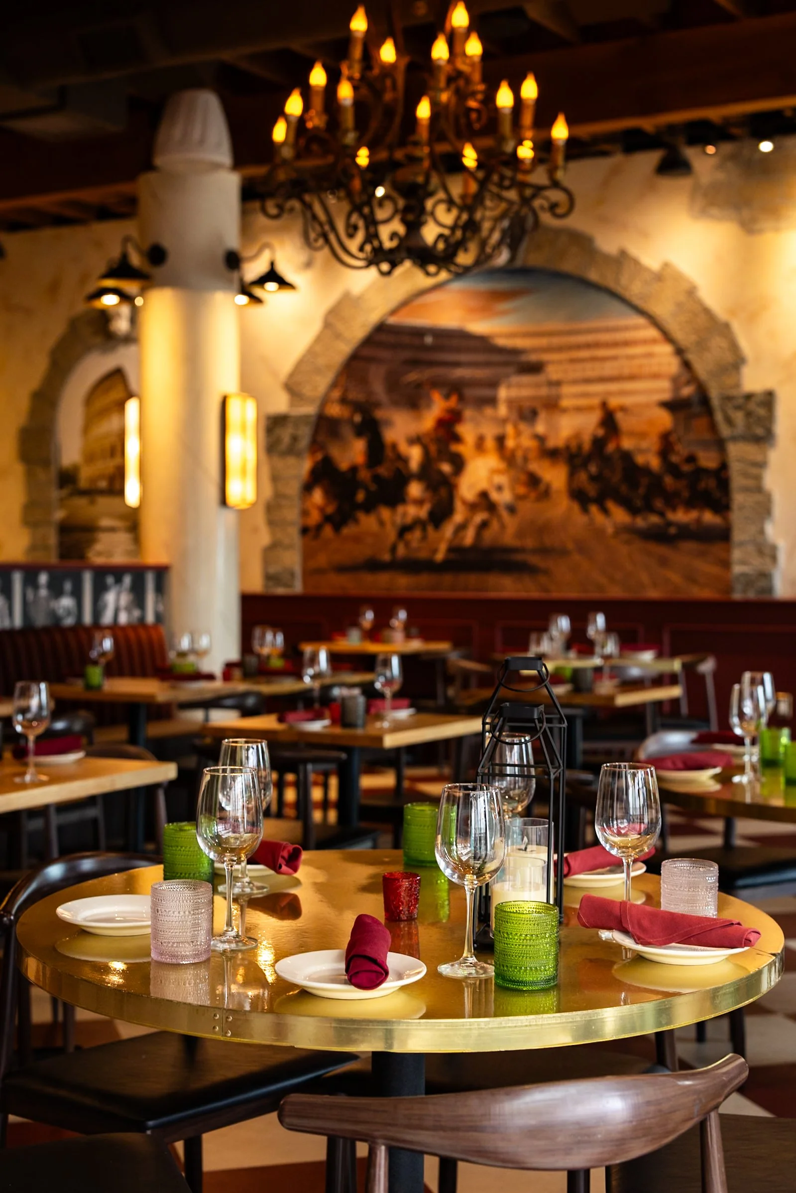 Romanella Bay Park restaurant interior.