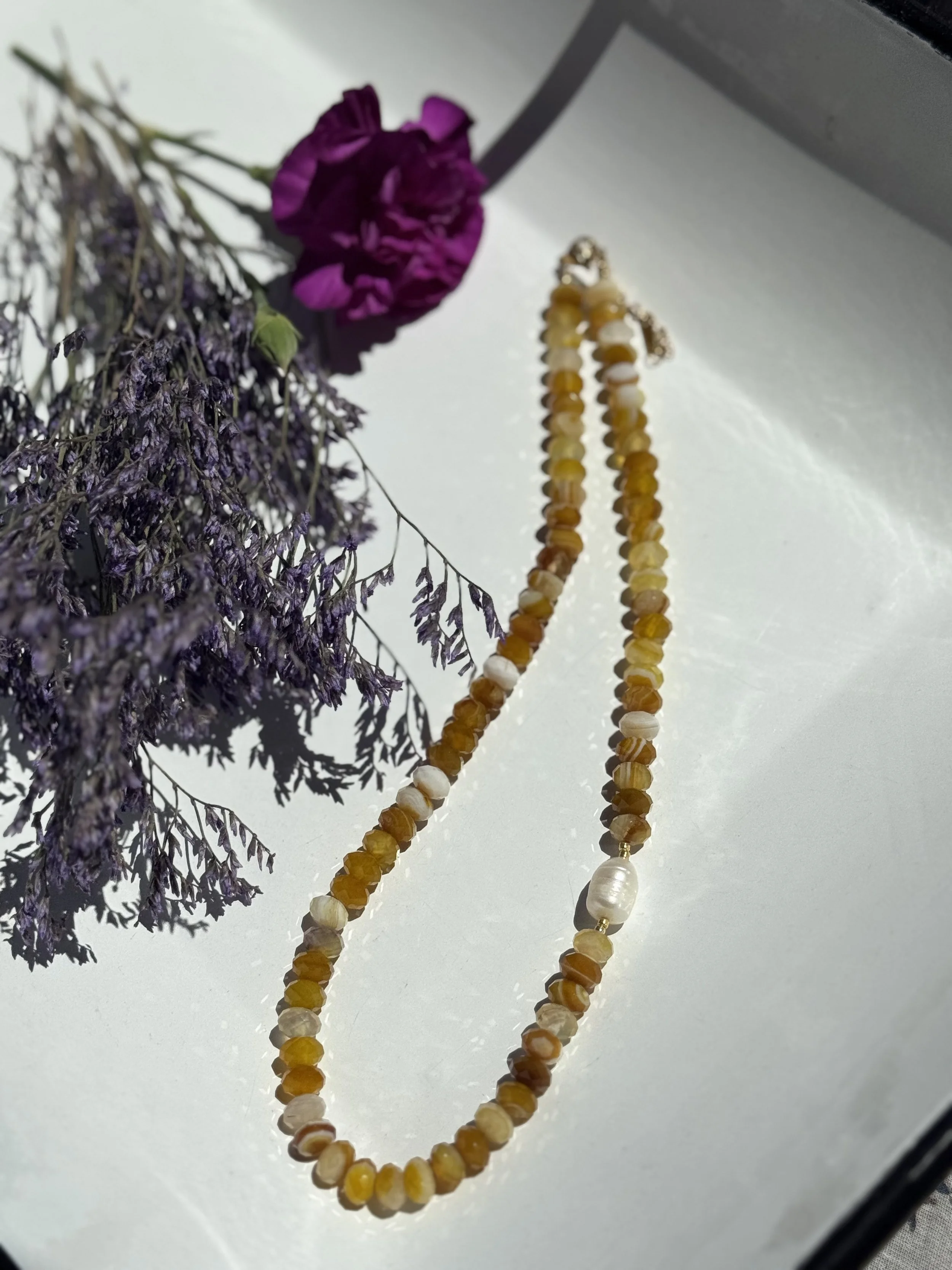 Dose of Dopamine - Yellow Lace Agate