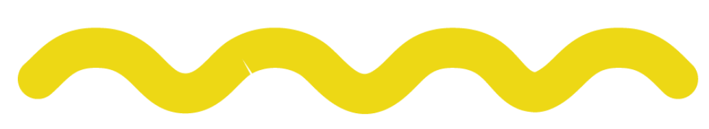 Yellow wavy object.