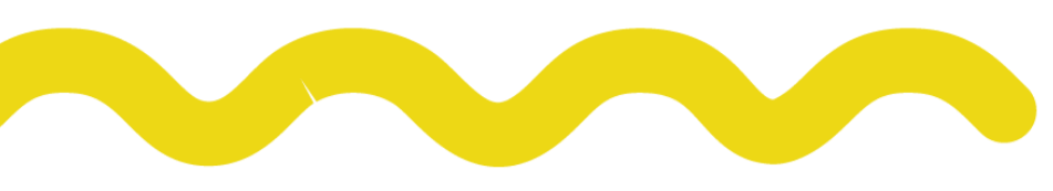 Yellow wavy line on a black background