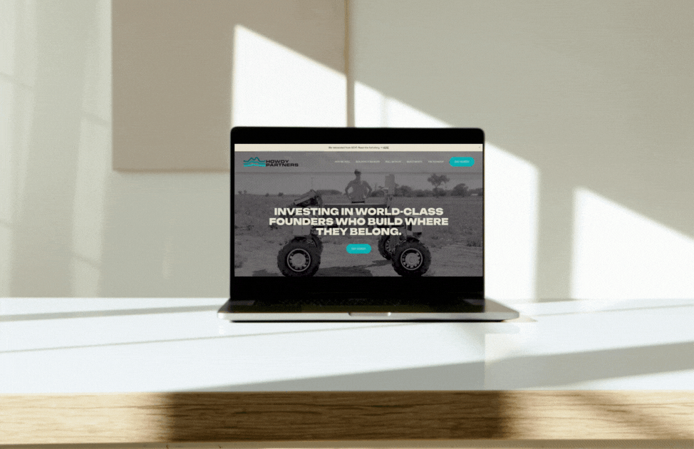 Peppered Labs Howdy Partners Rebrand Case Study.gif