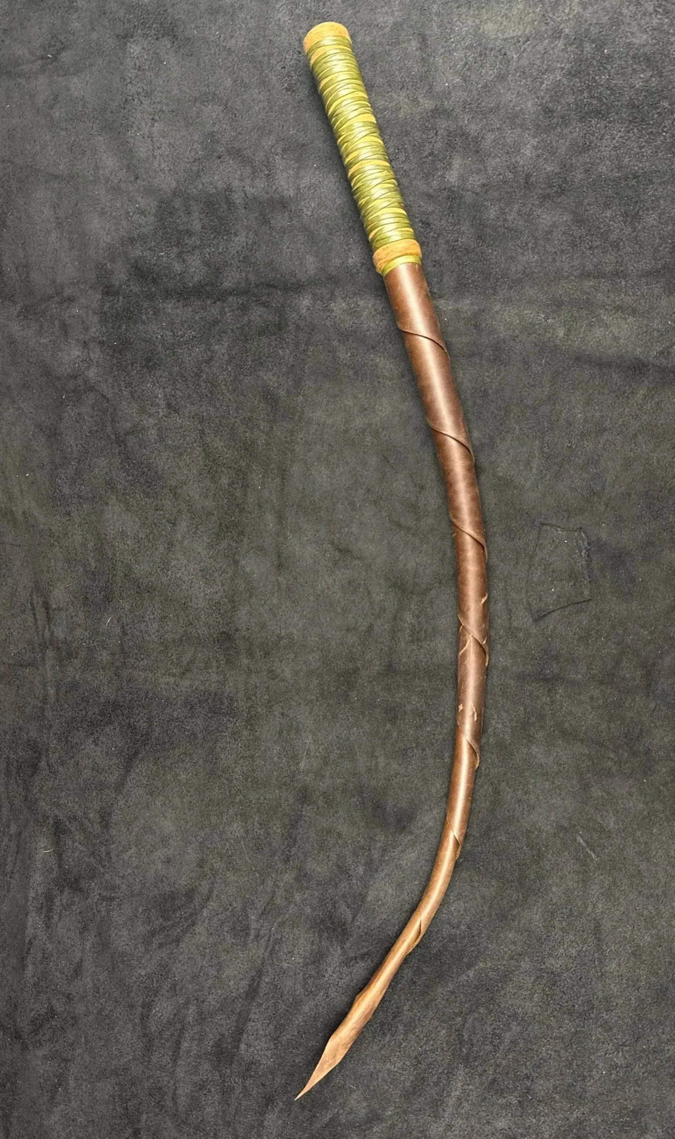 A long curved impact toy.