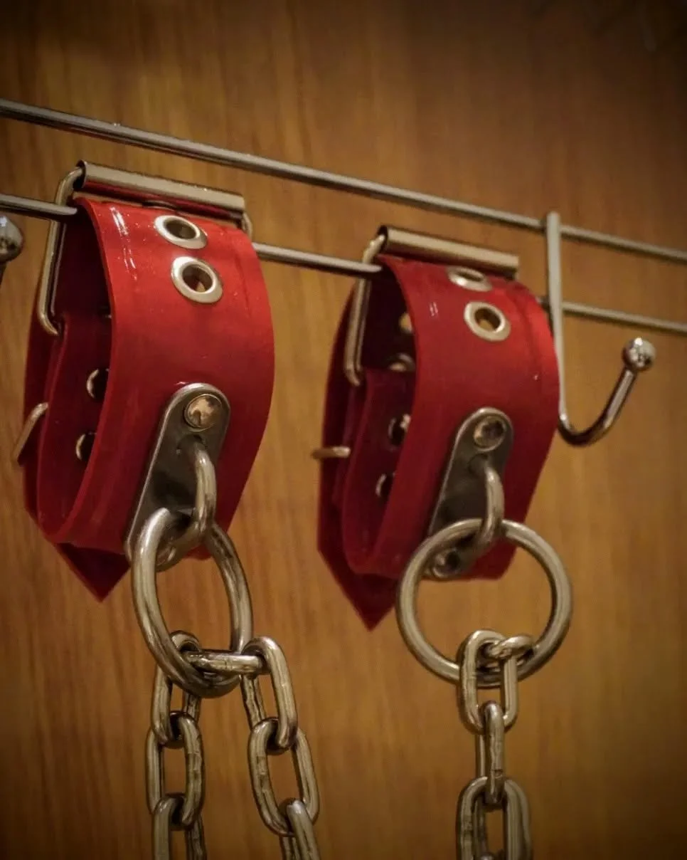 We have red cuffs so it matches when you're caught red handed 

#lexsessorie 

#latex #latexfetish #latexfashion #latexleggings #latexkink #latexcuffs #latexbelt #latexaccessories #latexamateur #rubberrestraints #rubberfashion #rubbercuffs #rubberbel