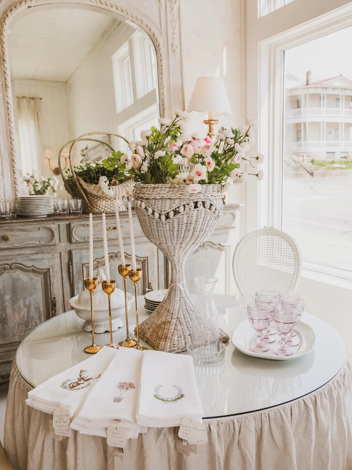 Lots of pretty table top for showers, graduations and Mother&rsquo;s Day! Come visit us Thursday to Saturday 10-5💕