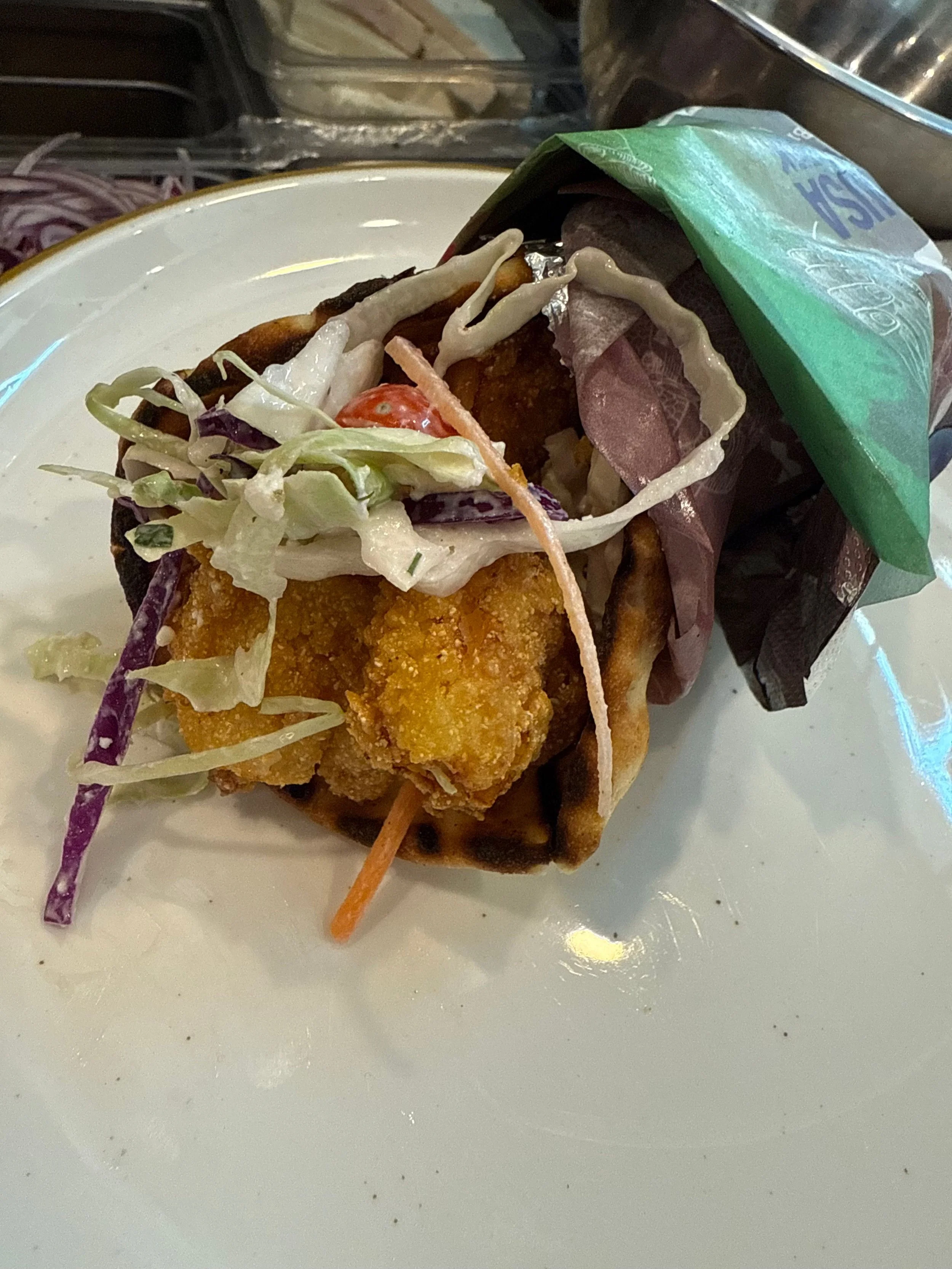 Crispy Gulf Shrimp Gyro