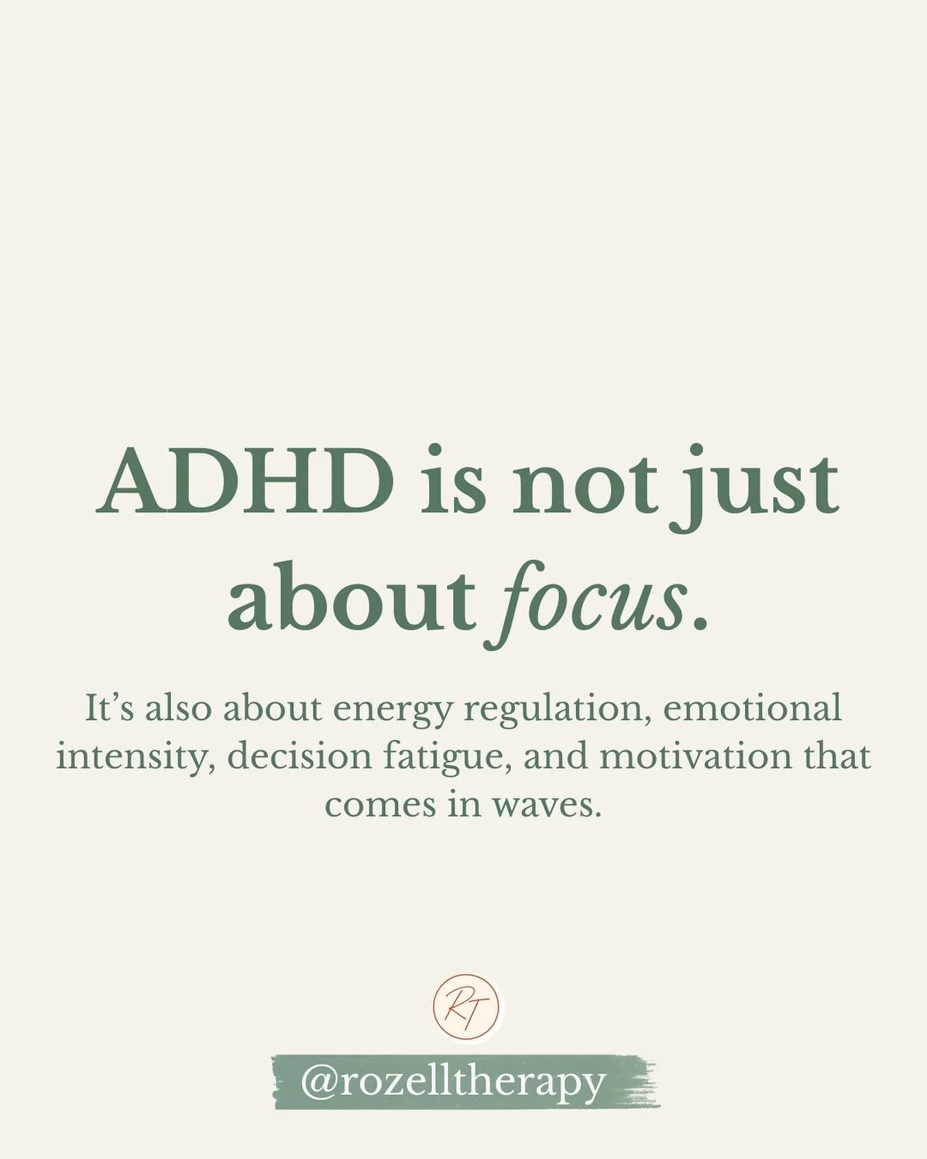 ADHD isn&rsquo;t only about attention &mdash; it&rsquo;s about how the brain manages motivation, time, and emotion.

When you understand that, self-compassion comes easier. 💭

#ADHDAwarenessMonth #adhdminds #mentalhealthmatters