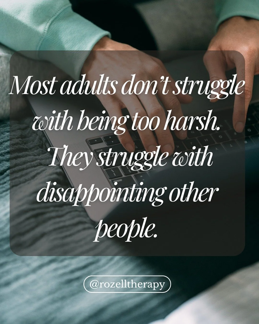 Most people don&rsquo;t struggle with being too harsh. They struggle with tolerating someone else&rsquo;s disappointment.

So they say yes when they mean no. They overextend. They avoid conflict. And later&hellip; they feel resentful, exhausted, or d