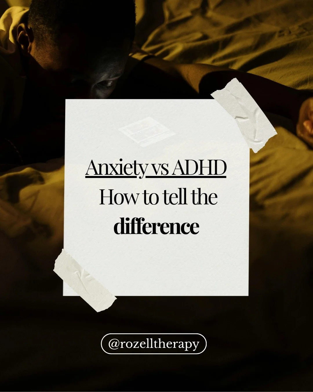Anxiety and ADHD can look really similar. Restlessness, racing thoughts, distractibility, but the differences matter. Understanding your patterns helps you get the right support and coping strategies.

Swipe through to see key signs and how to tell t