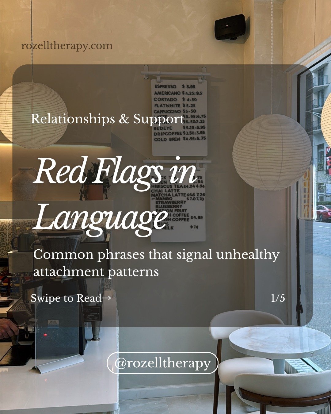 Red flags aren't always obvious, sometimes they're hidden in everyday language. 🚩

Unhealthy attachment patterns often reveal themselves through the words we use (or hear). From anxious monitoring to avoidant dismissal, from push-pull chaos to outri
