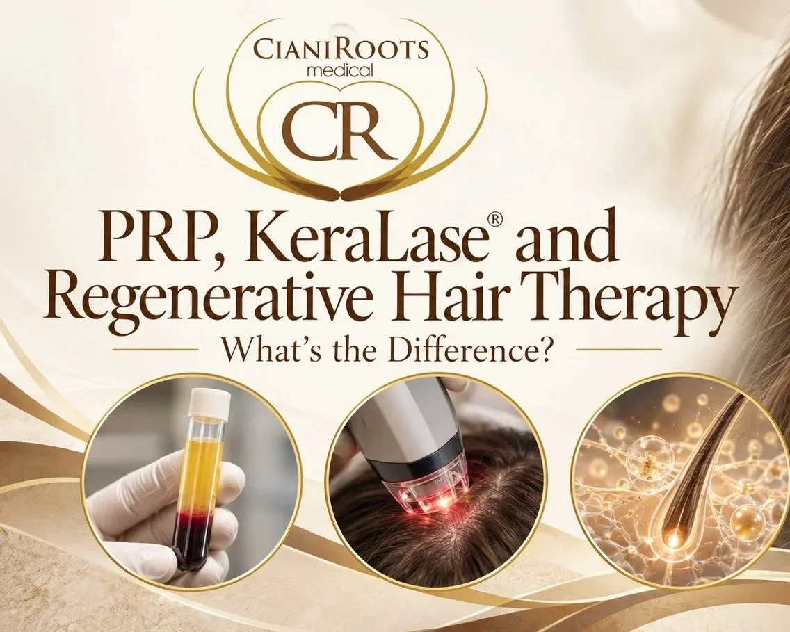 PRP, KeraLase® and Regenerative Hair Therapy for Hair Loss: What’s the Difference?