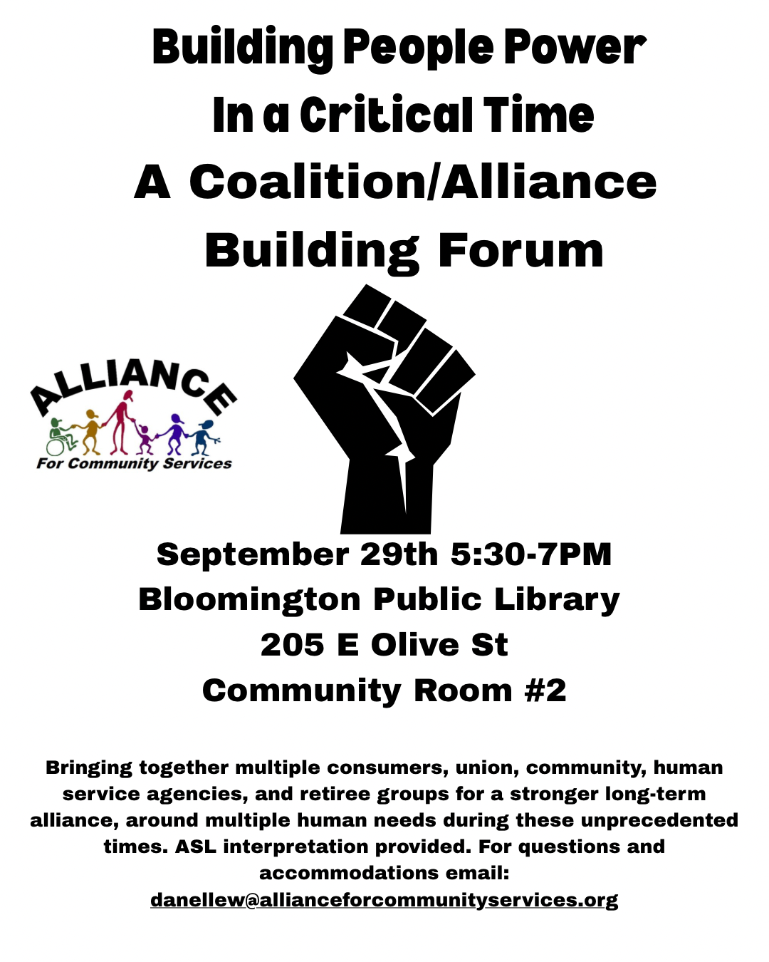 Community Coalition Building Forum