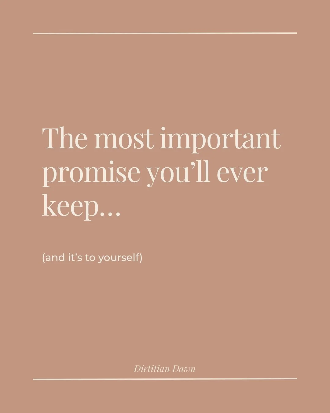 The most important relationship you&rsquo;ll ever have is the one with yourself. 🤍

When you keep the promises you make - to eat a balanced meal, move your body, drink water, rest - you&rsquo;re doing more than checking a box. You&rsquo;re proving t