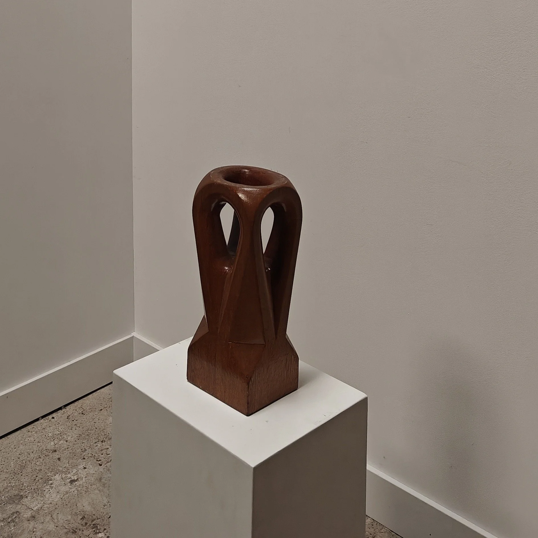Abstract wooden sculpture