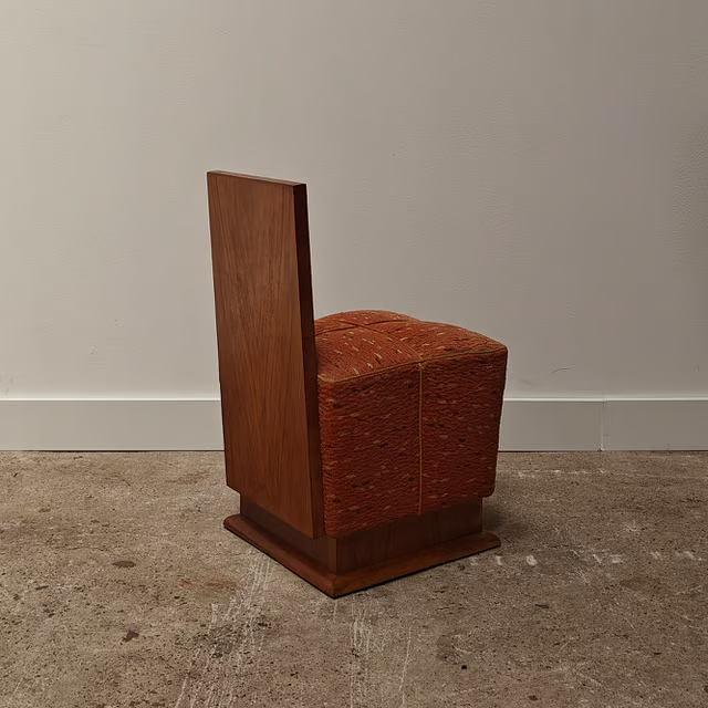 Art deco stool with stylish backrest 3.png