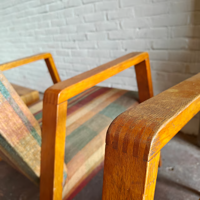 1950's checkered armchairs 2.png