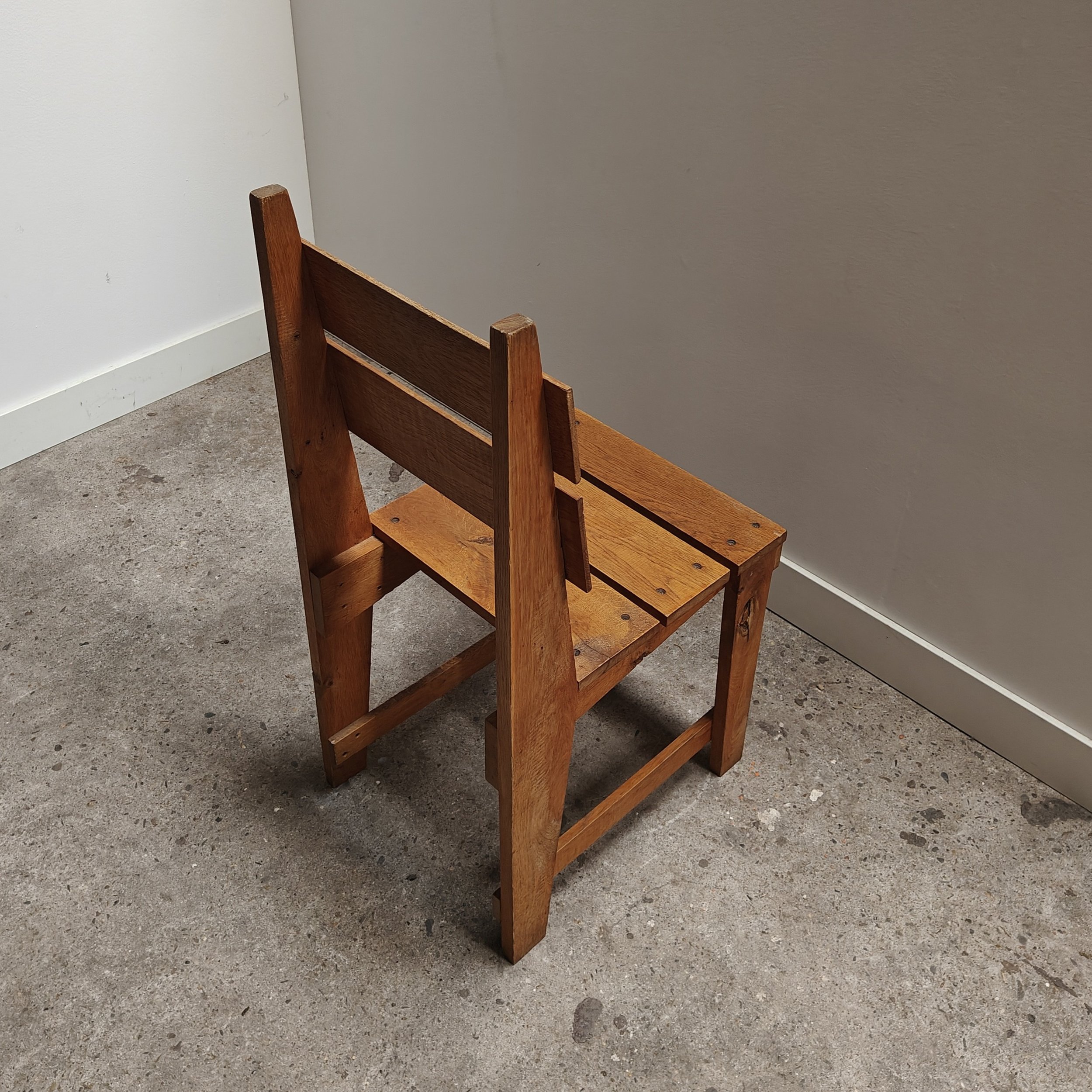 Dutch carpenter made oak dining chairs from the 1960's 6.jpg