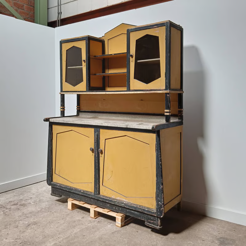 Amsterdamse school garden house cabinet from 1889