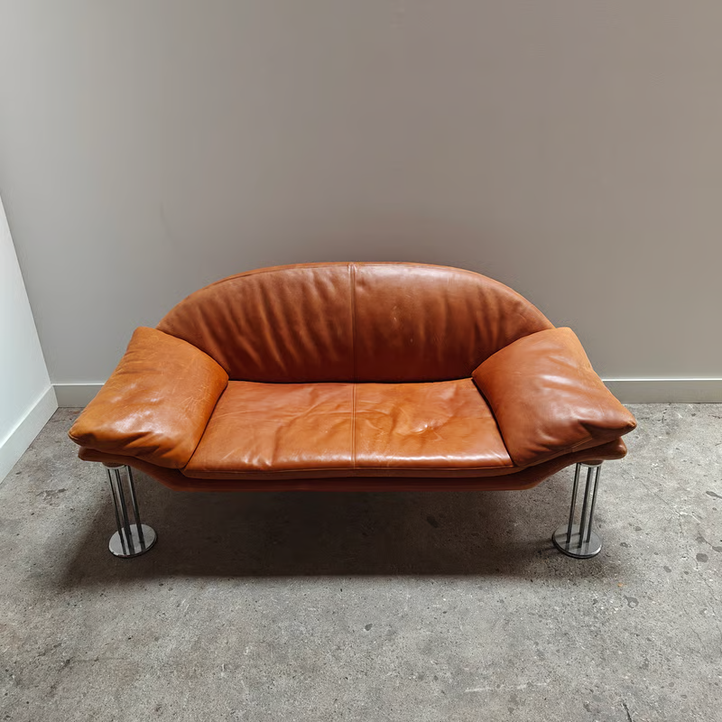 Cognac leather sofa by Burkhard Vogtherr 1.png