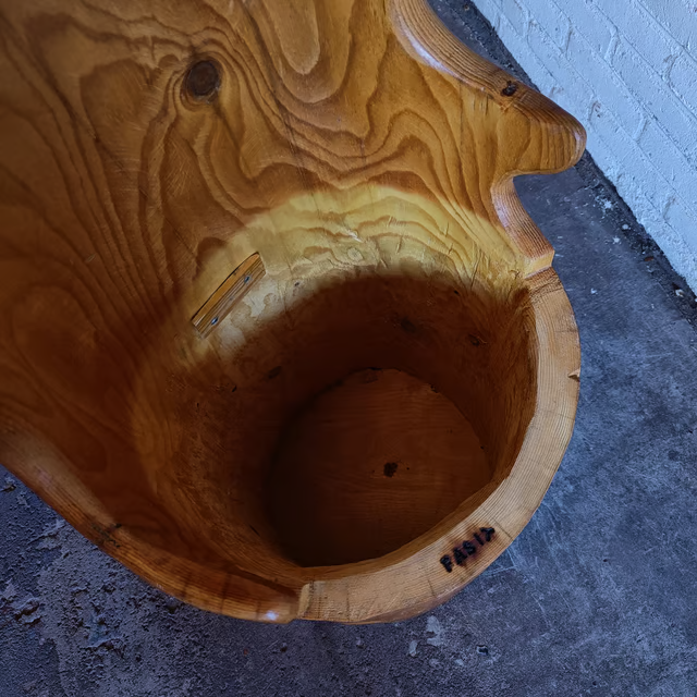 Tree trunk kubb chair with upholstered seat 4.png