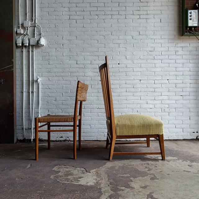 Bas van Pelt easy chair 1940's, side view combined