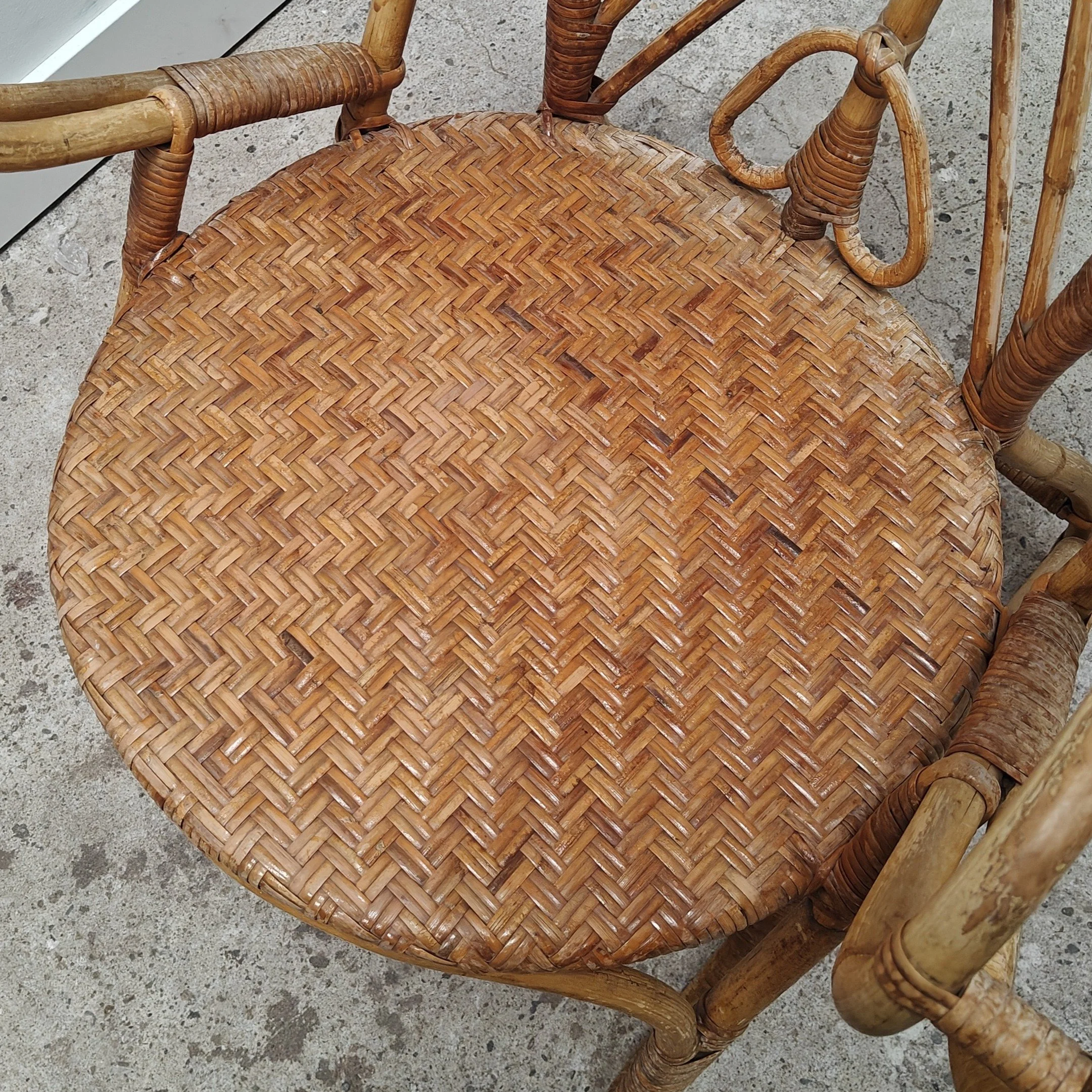 Rattan armchair from the 1950s sold by PFL de Ridder Hartenstraat Amsterdam 4.jpg