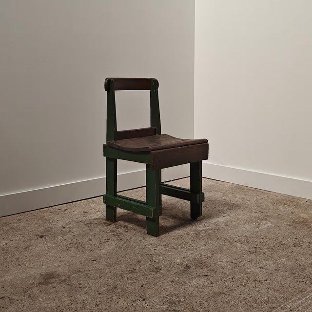 Industrial workshop chair from England, 1940s