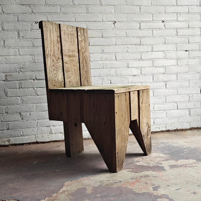 Sculptural 1980's carpenter made garden chairs 1.png