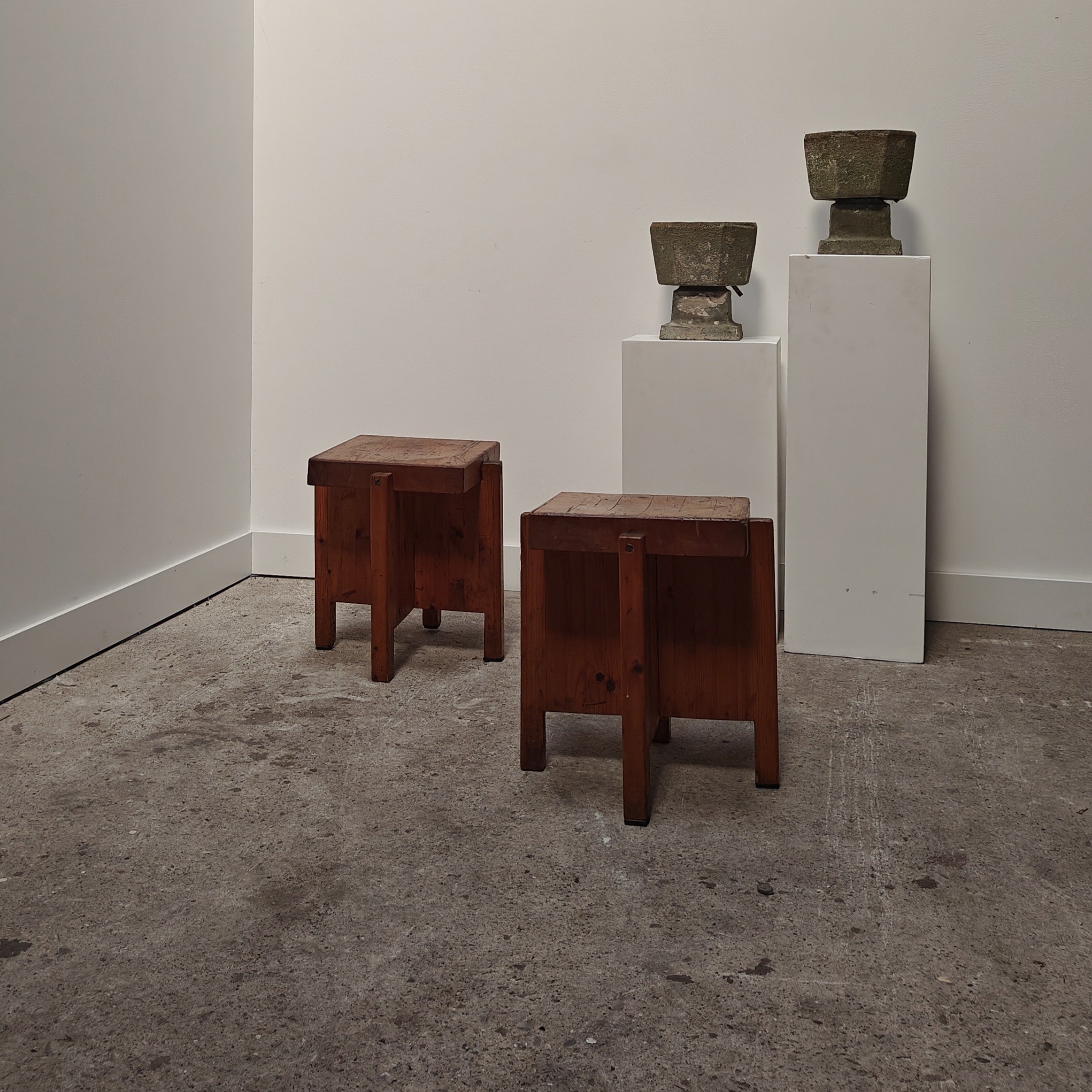 French pine cubist stools 10.jpg