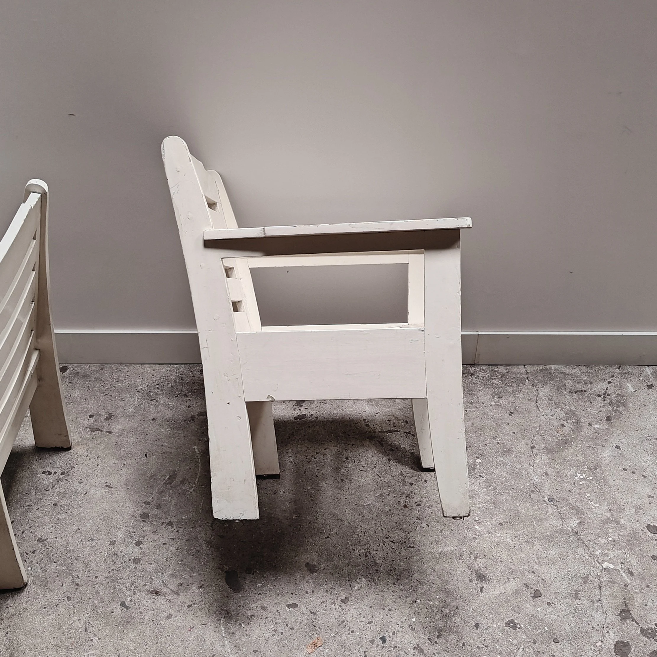 White painted Amsterdamse school armchairs 1930s 3.jpg