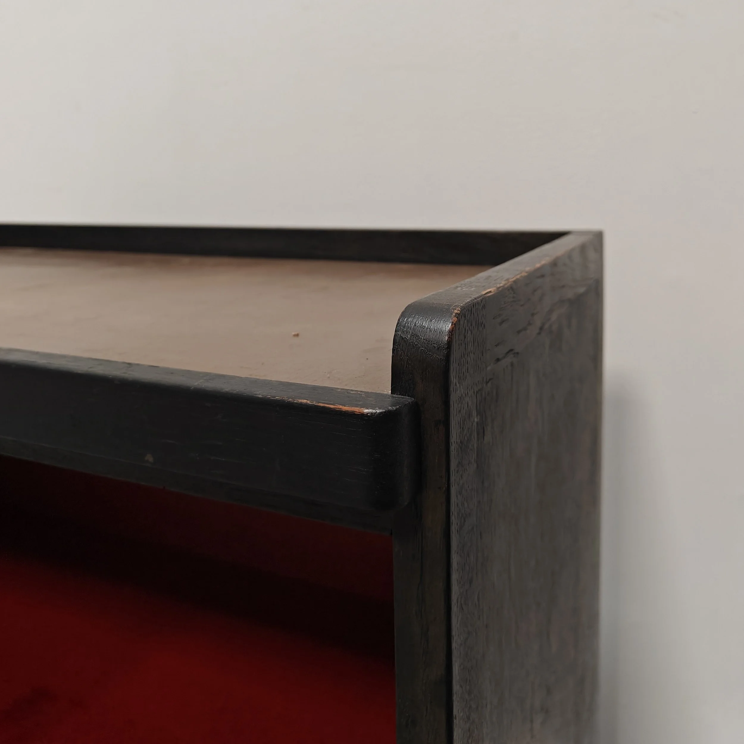 Rare J Brunott Den Haag cabinet, exterior detail