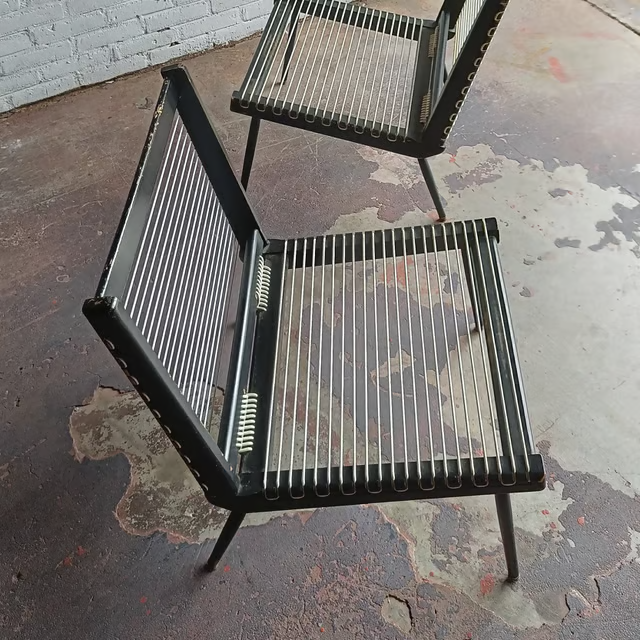 Georges Tigien 1950's low chairs, set2 5.png