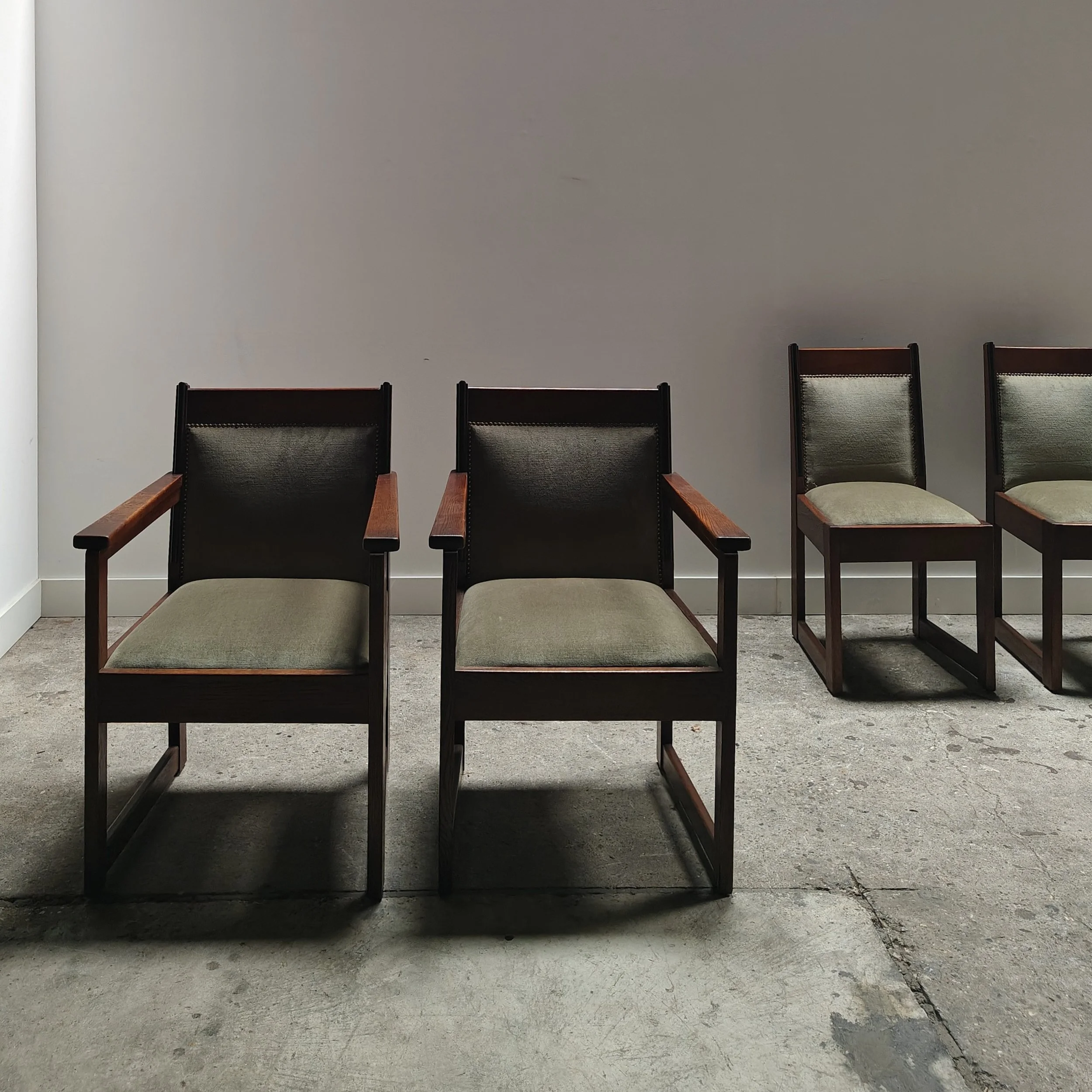 Haagse school armchairs green veloer 16.jpg