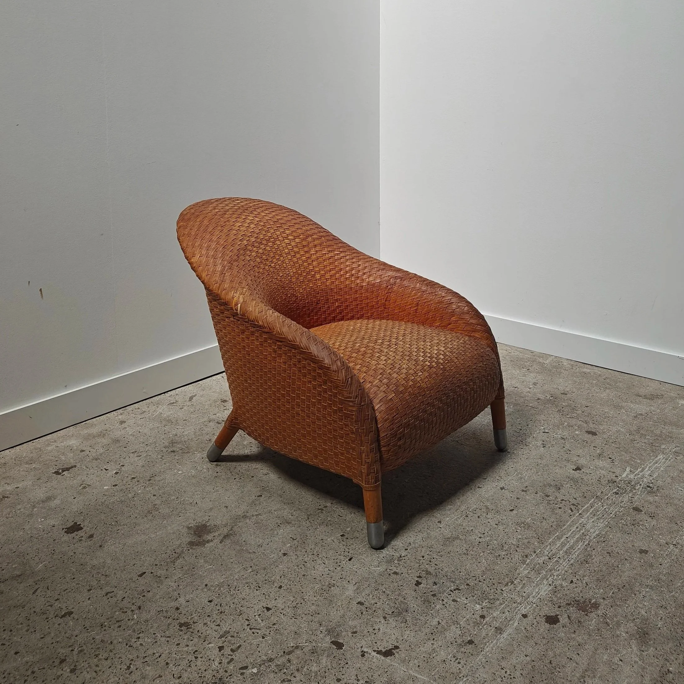 Wooven+cognac+leather+armchairs+1.jpg