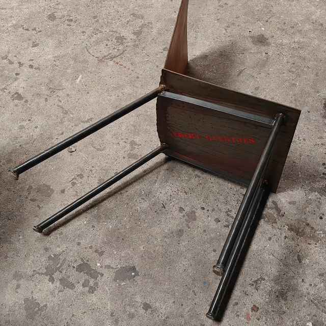 Prototype metal and cognac leather chair By Albert Geertjes 4.png