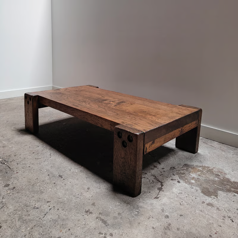 XL oak rectangular coffee table